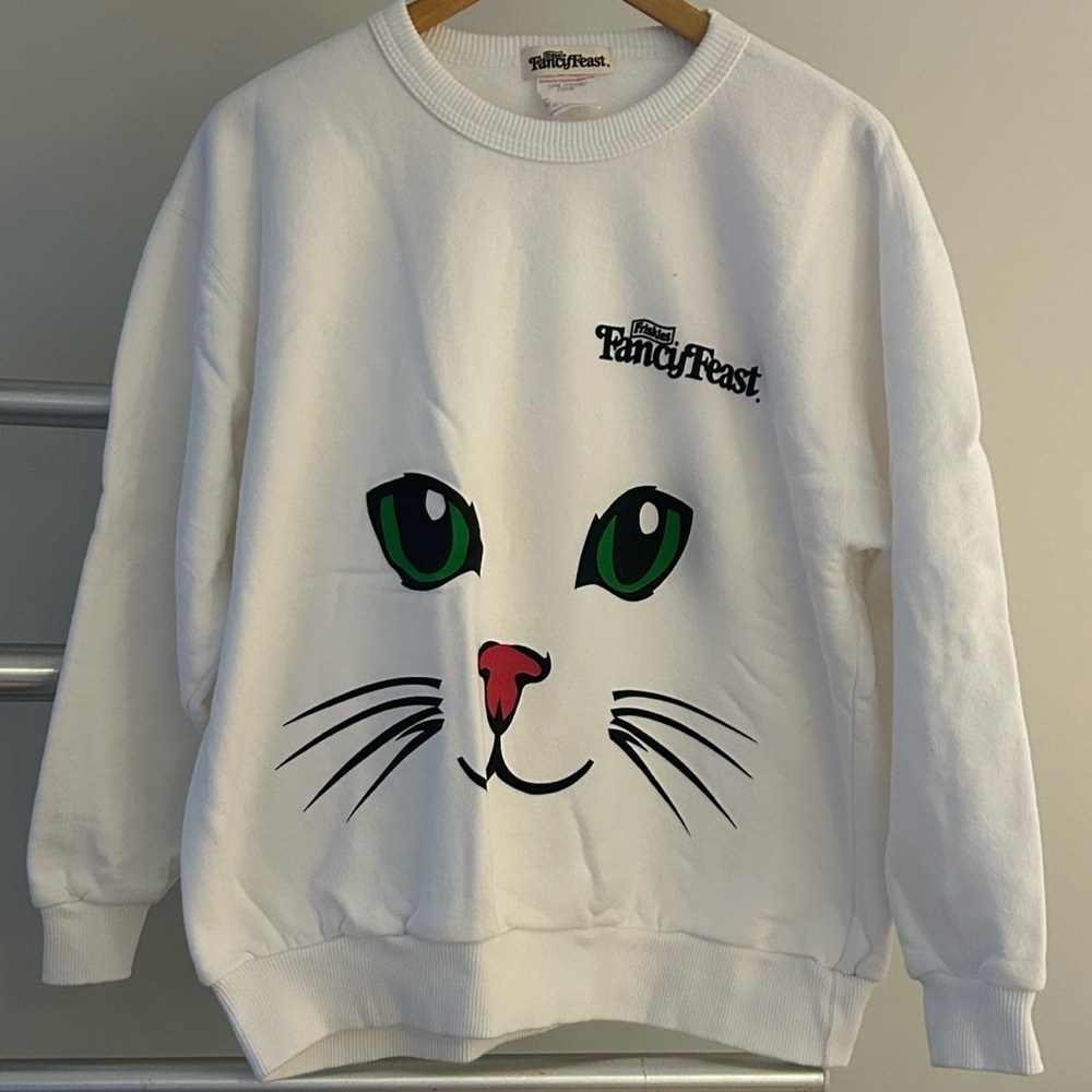 Fancy Feast White Sweatshirt